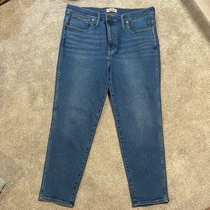 Madewell stovepipe jeans.  Size 33